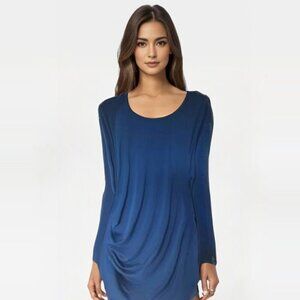 Calvin Klein teal side ruched top.Sz XL